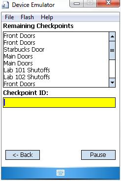 To switch users, select logout and then enter in another employee barcode to log back in with that identity.