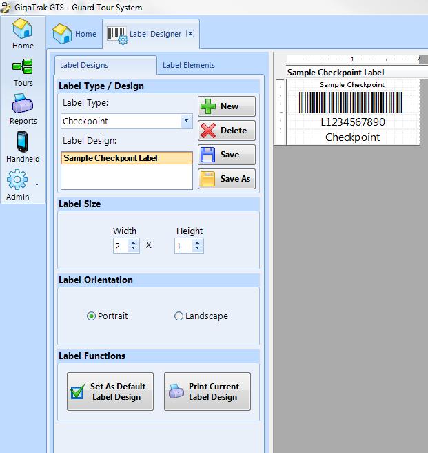 You will have the option to print all checkpoint barcode labels for the particular facility, or only the selected checkpoint barcodes for the facility.