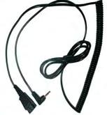 with any Plantronics or Comfortcomms headset equipped with
