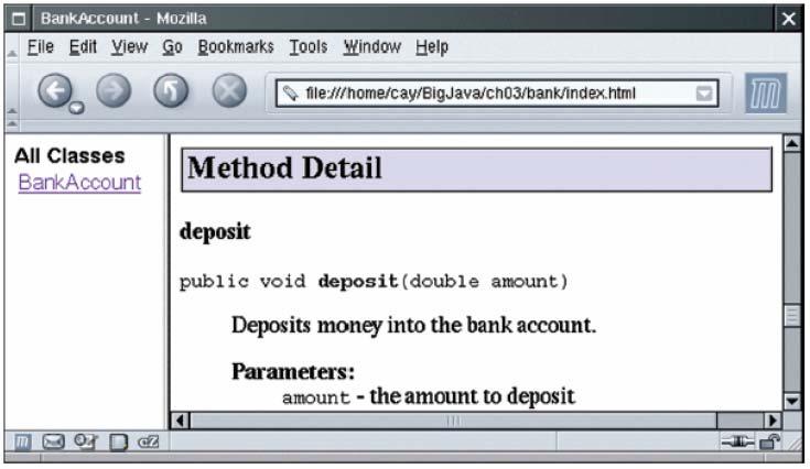 Javadoc Method Detail Figure 4: Method Detail Generated by