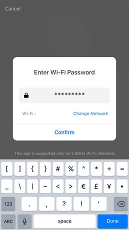 3. You will be asked to enter your Wi-Fi network password once you enter the next step.