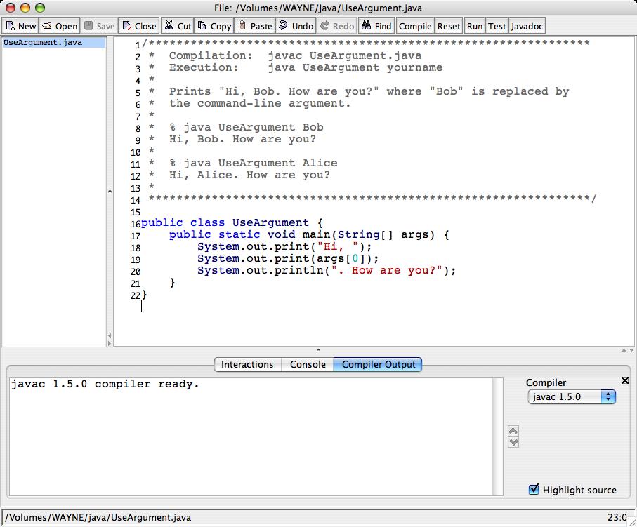 Program Development in Java (using Dr. Java) 1. Edit your program. 2.