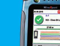 CERTIFIER LAN Copper and Fiber Cable Certifier The WireXpert 500-PLUS is conceived for copper and fiber certification and sets new standards for user friendliness.