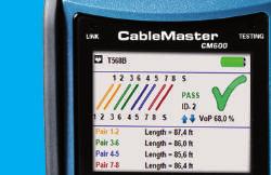 CableMaster 600 is perfectly suited for professional installers and network operators who are challenged with testing both network RJ45 and coax cabling, verifying the correct wiring, determining