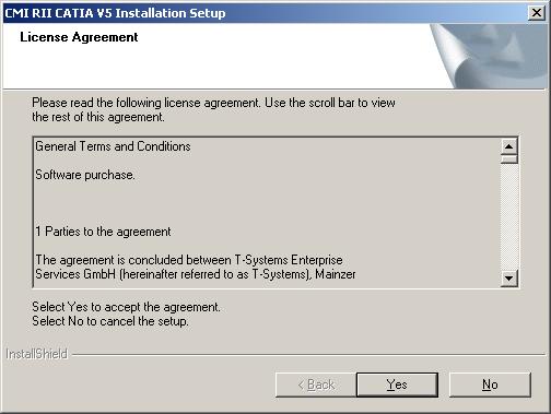 Proceed with Next: Figure 22: Setup - License Agreement page The Information page
