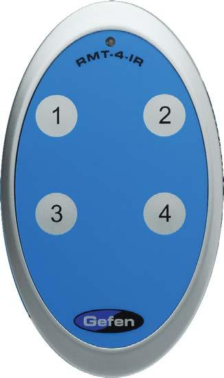 RMT-4IR REMOTE CONTROL DESCRIPTION LED Indicator Input Selection Buttons The RMT-4IR remote control will allow the user to choose which of the 4 DVI
