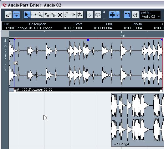 About lanes If you make the editor window larger, this will reveal additional space below the edited events. This is because an audio part is divided vertically in lanes.