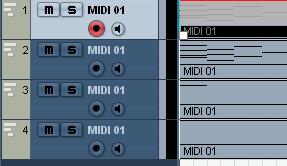 Dissolve Part The Dissolve Part function on the MIDI menu allows you to separate MIDI events according to channels or pitches: When you work with MIDI parts (on MIDI channel Any ) containing events