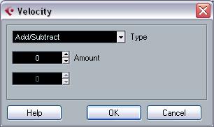 Minimum Velocity When the Minimum Velocity checkbox is activated, the velocity of notes is taken into account, allowing you to remove weak notes.