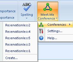 If this information is overwritten, the Location text box is not repopulated. Modify Conference 1.