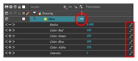 4. In the Timeline view, go to the frame on which you want to start animating the effect. 5.