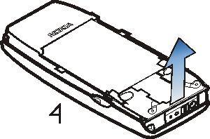 Reference information 2. Remove the front cover: Gently pull the cover off the phone starting from the bottom of the phone (4). 3.