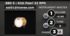 Pic 7 (Instrument Adjustments) Instrument Volume: Adjusts the volume of the entire instrument. Instrument Tune: Allows for the changing of the pitch of the instrument.