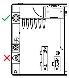 M580 Safety PAC Installation To remove a rack from a DIN rail: Step Action 1 Press down the top of the rack to compress the springs in contact with the DIN rail.