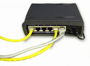 A router connects your computers to one another. If you connect it to your modem, it will also connect your network to the Internet.