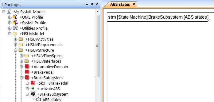 State Machine Diagrams - Ports, Interfaces and Item Flows The result is as follows.