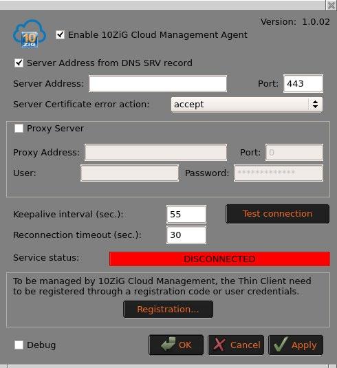 10ZiG Cloud Manager 10ZiG Cloud Management Agent allows you