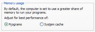 policy Windows allows user to limit buffer cache size ( Adjust for best performance of programs ) Problem: Bad prediction of buffer cache