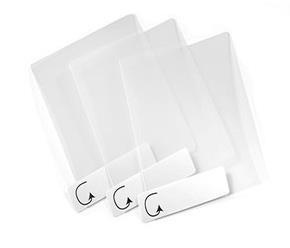guards Pack of 500 screen guards Laminate exit window overlay for use in food