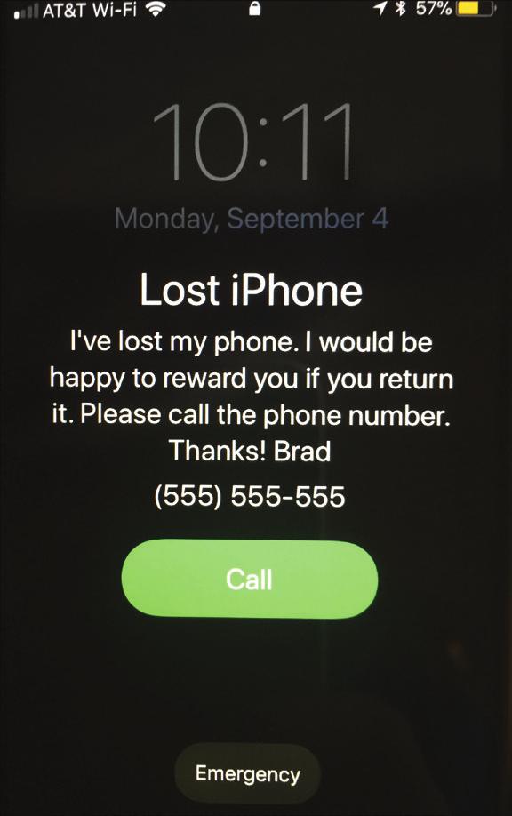 Finding and Securing Your iphone with Find My iphone 15 When the device enters Lost Mode, it is locked and protected with the existing passcode.