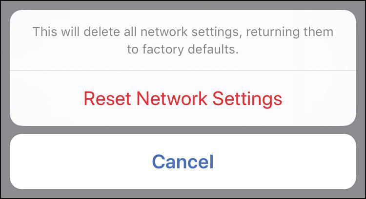 28 Chapter 16 Maintaining and Protecting Your iphone and Solving Problems 7. Tap the confirmation of the reset you are doing.