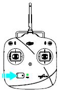 Powering on Transmitter Normal Linking to drone Low battery (do not fly) Very low battery,