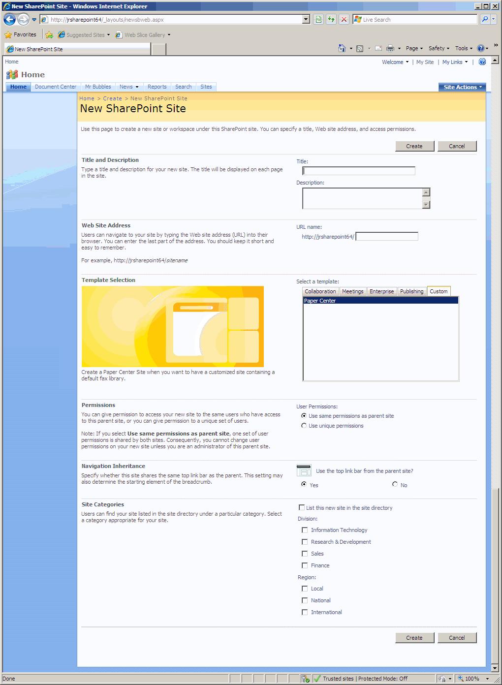 OpenText RightFax 10.0 Connector for Microsoft SharePoint 2007 Administrator Guide 16 7.