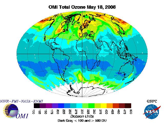 and Earth Probe (1996) Ozone Monitoring Instrument On Aura (2004)
