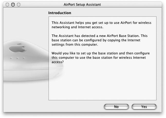 In Mac OS X, the setup assistant is located in the Utilities folder in the Applications folder on your hard disk.
