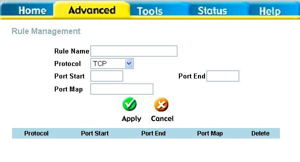 Custom Forwarding Rules The User category for port forwarding is used to set up customized port forwarding rules. To set up custom TCP or UDP port forwarding rules, follow these steps: 1.