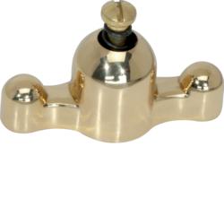 Switch/push-button Brass toggle Brass toggle Serie 930/Glas, brass, clear
