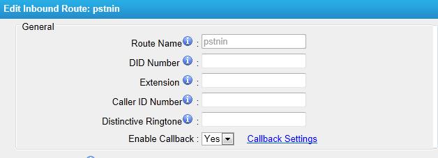 Step 2: Create Callback number Figure 6-64 Figure 6-65 Step 3: Create Callback Rules You will need to create callback