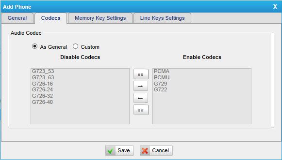 Figure 6-14 3) Memory key settings In this page, we