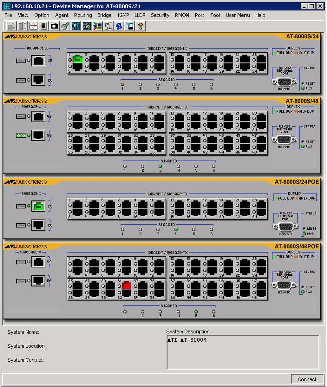 AT-8000S/24, AT-8000S/48 and POE Models The AT-8000S/24, AT-8000S/24POE, AT-8000S/48 and AT-8000S/48POE can be