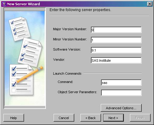 Using SAS Management Console to Define Custom Parameters for Workspace or Stored Process Servers (IOM Bridge) In order to define custom workspace or stored process server parameters, you must already