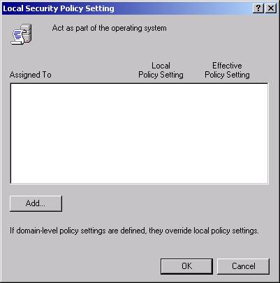 Select and right click the required user right to display a pop up menu. From the pop up menu, select Security.