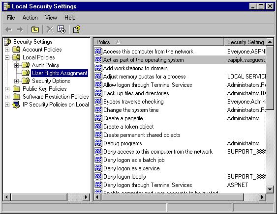 Setting System Access Permissions on Windows XP To set permissions on Windows XP: 1. Select Start Settings Control Panel. 2.