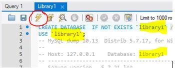 When this database is restored, it will be called Library1 if you were to