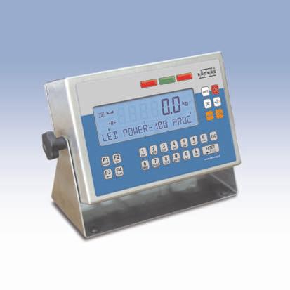 PUE C41H MEASURING INDICATORS Basic functions of indicator series PUE C41H: 240 92 Measuring units: [g], [kg], [N], [ct], [lb], [oz]; Automatic dosing: single and dual threshold; Creation of mixtures