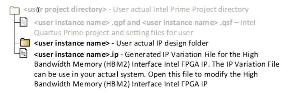 Note: By default, both the Simulation and Synthesis checkboxes are checked. 3. Click File Save. The system creates and saves the current settings in the user IP variation file (<user instance name>.