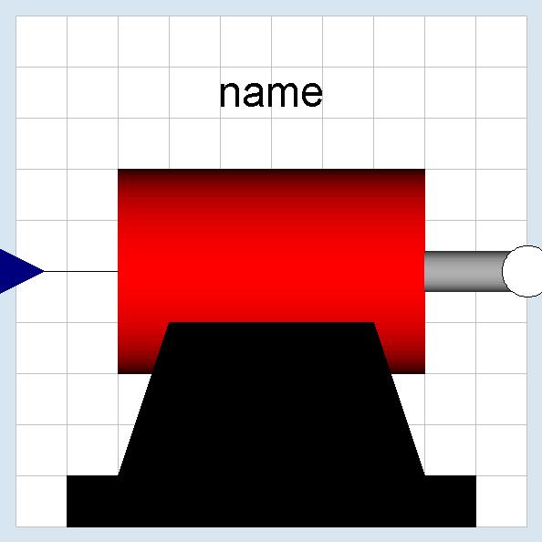 The icon of the electrical DC motor. Toolbar for editing. To draw it, we will use the toolbar for editing graphics.