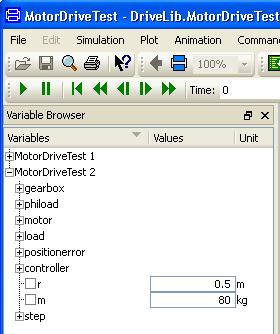 Open MotorDriveTest and switch to Simulation mode. Translate. A bound parameter cannot be changed interactively.