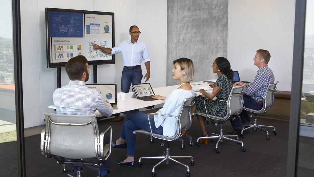 Top Reasons to choose Polycom Pano for sharing content No need for one person to run the meeting.