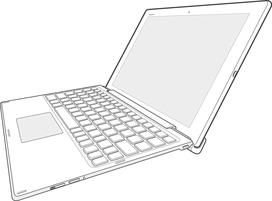 Basics General overview The BKB50Bluetooth Keyboard helps you use your Xperia Z4 Tablet like a PC and is convenient when you are on the move.
