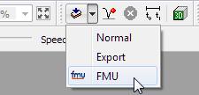 The above is also available as the command Simulate > Translate > FMU.
