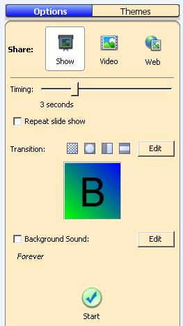 Recording Sound in Pixie Click on the the Record button at the bottom of the Options Panel (bottom right side of screen) The red part of the button will turn green when recording.