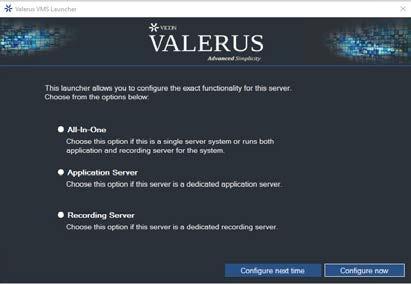 Valerus User Guide 3 Introduction Vicon s Valerus VMS is a browser based application. It provides a web client with a single point of management for the entire system, no matter the size.