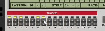 Muting & Soloing Triggers You can solo a specific, or mute a number of triggers in real-time.