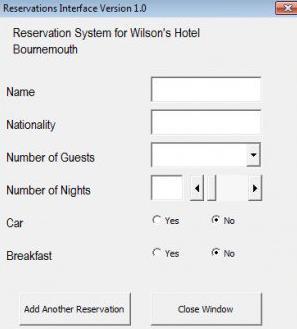 SULIT 10 3765/1 19 Figure 9(i) shows a Hotel Reservation User Interface created with Visual Basic and Figure 9(ii) shows the output from a
