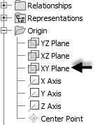 Top-Down Assembly and Motion Simulation 6. Click Apply. 7. On the dialog, select Flush from the Solution section. 8. In the Browser Window, expand the Origin folder and select XY Plane. 9.